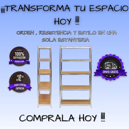 Estante 5 Niveles 90x40x180 Cm Marrón