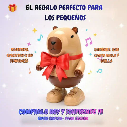 Capibara Bailarin Robot -luces y sonido