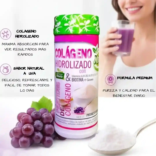 Colágeno Hidrolizado™ | Sabor  Uva x 800gr