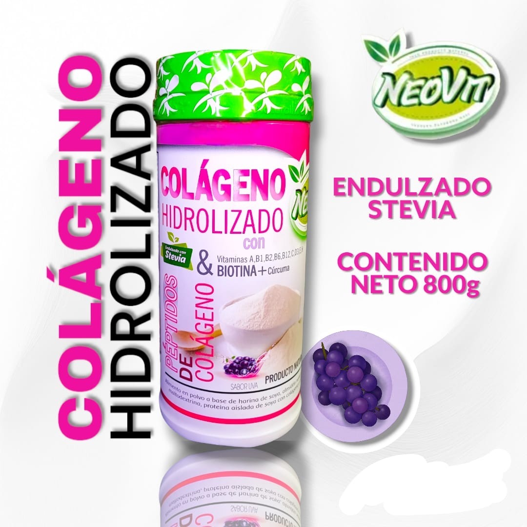 Colágeno Hidrolizado™ | Sabor  Uva x 800gr