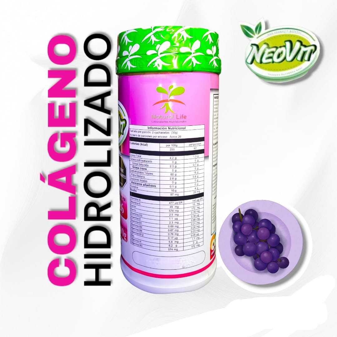 Colágeno Hidrolizado™ | Sabor  Uva x 800gr